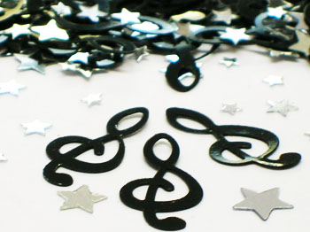 Treble Clef and Star Confetti